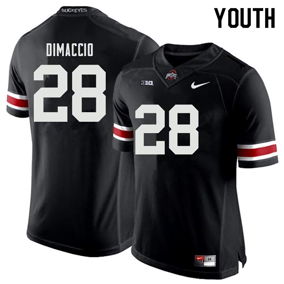Dominic DiMaccio Ohio State Buckeyes Youth NCAA #28 Nike Black College Stitched Football Jersey SNL7156TN